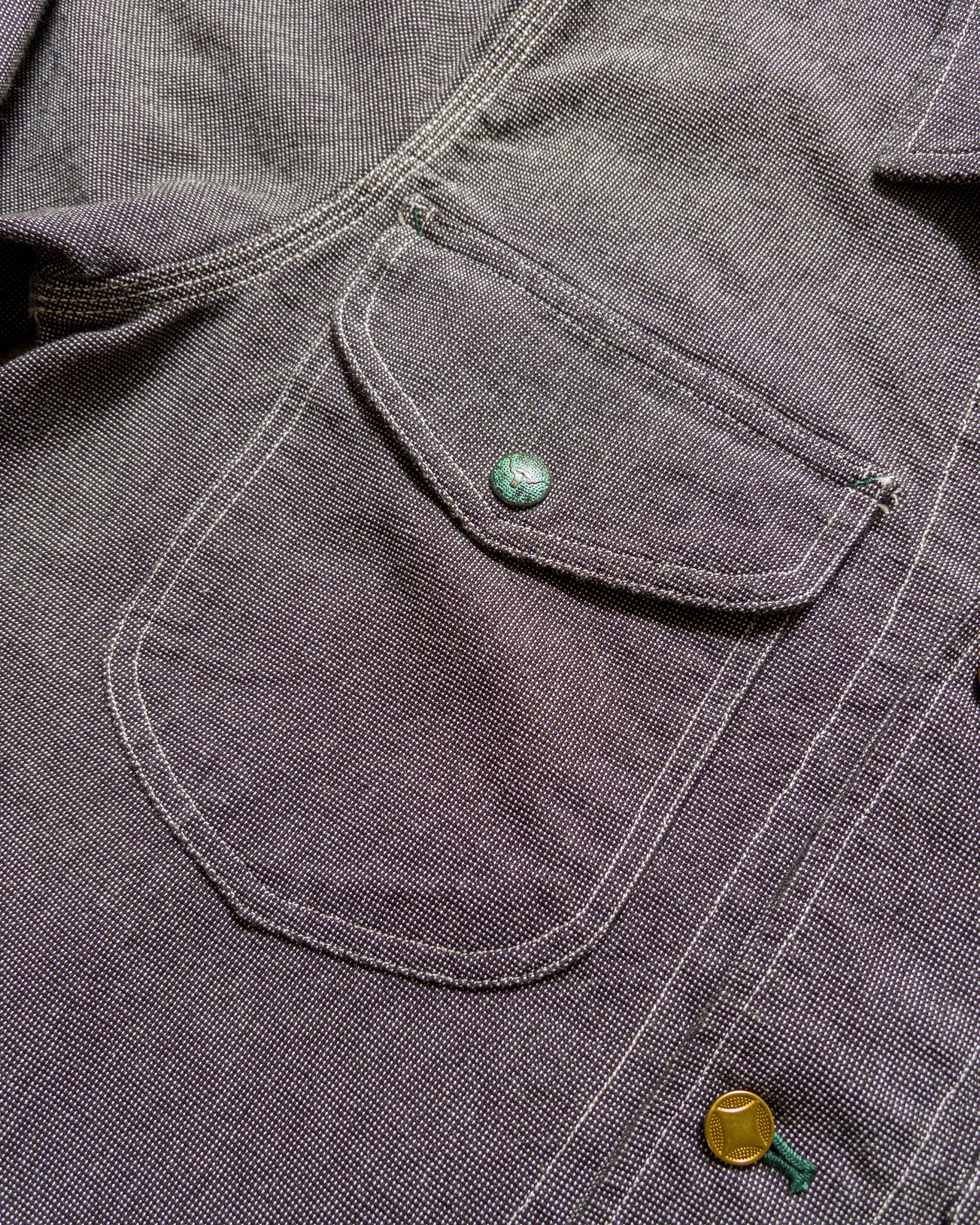 Heavyweight Pinpoint Canvas Barn Jacket - Night Sky - Image 3