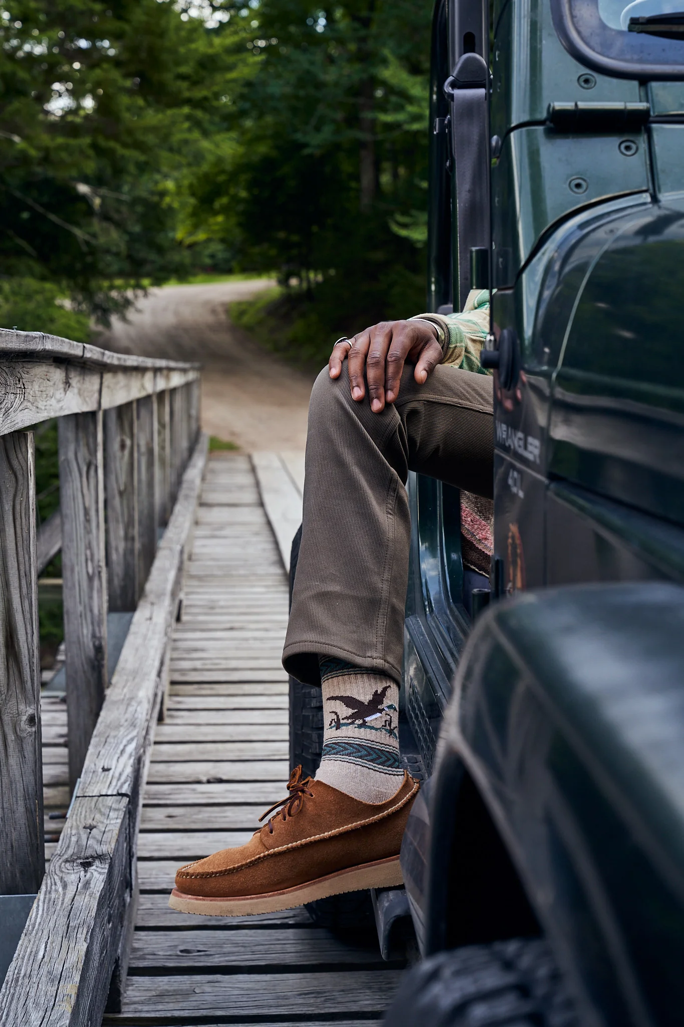 Mallard Flight Recycled Cotton Camp Socks - Image 3