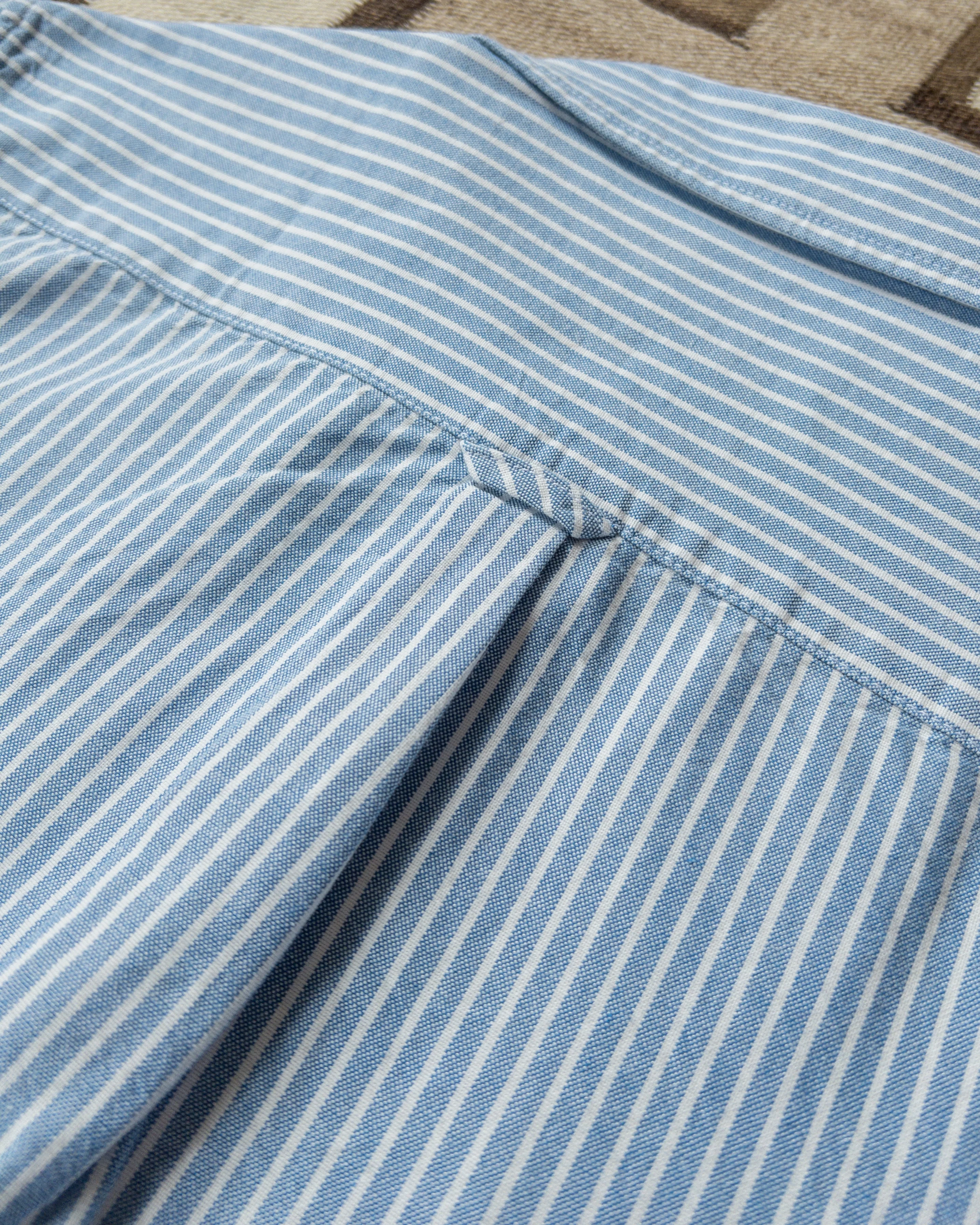 Oxford Cloth Button Down - Blue and White Stripe - Image 4