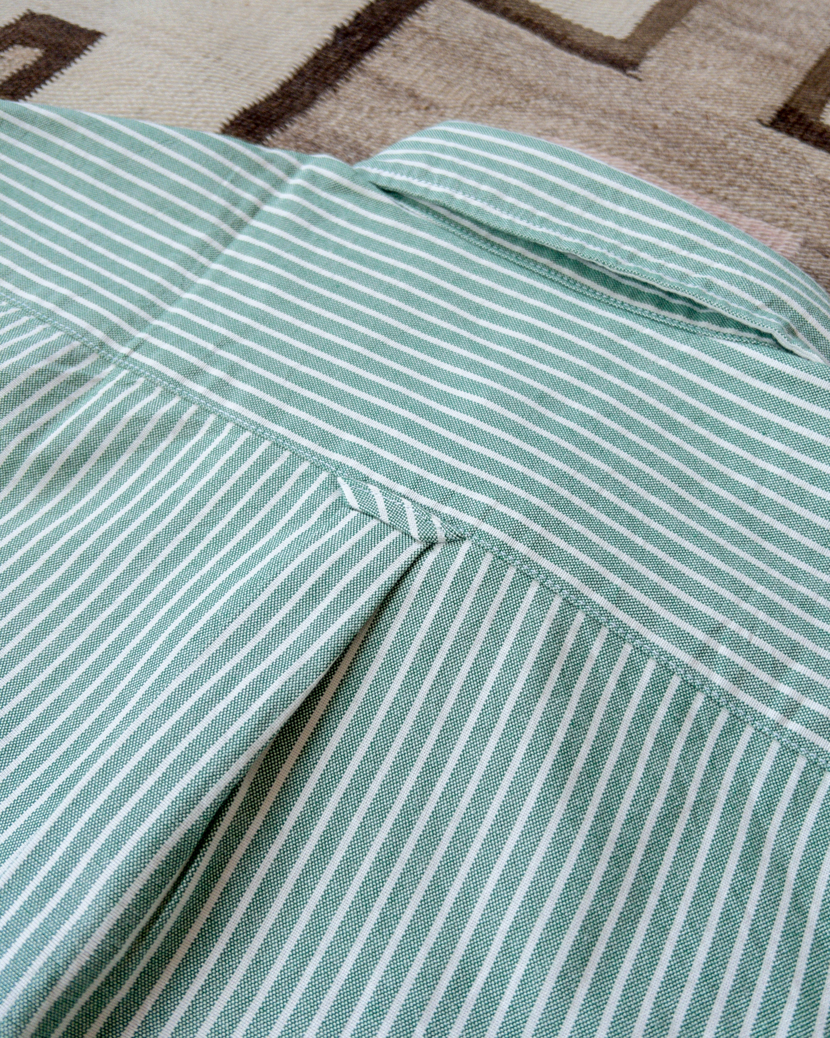 Oxford Cloth Button Down - Evergreen Stripe - Image 4