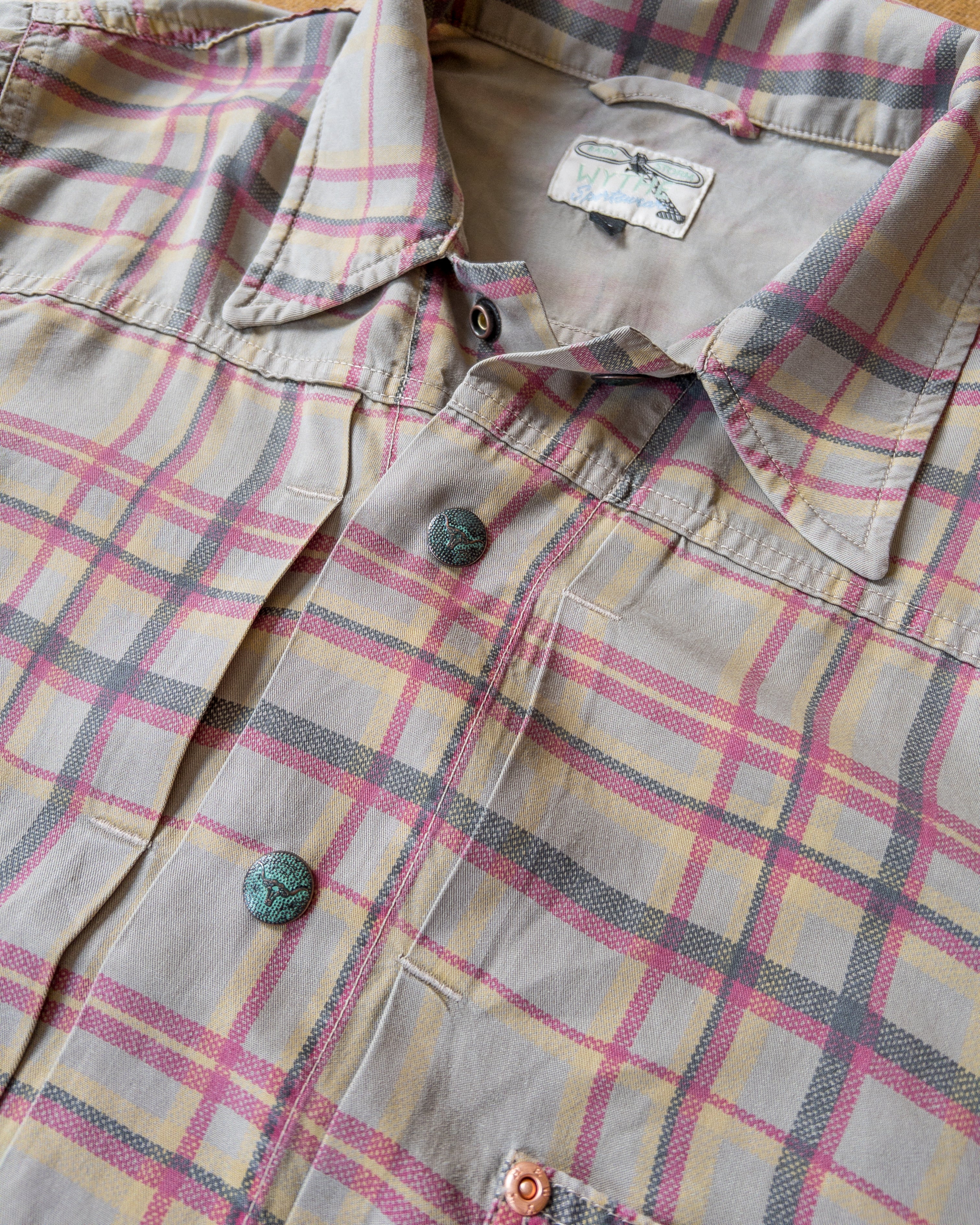 Printed Corral Plaid Tencel Ranch Jacket - Nutmeg - Image 5