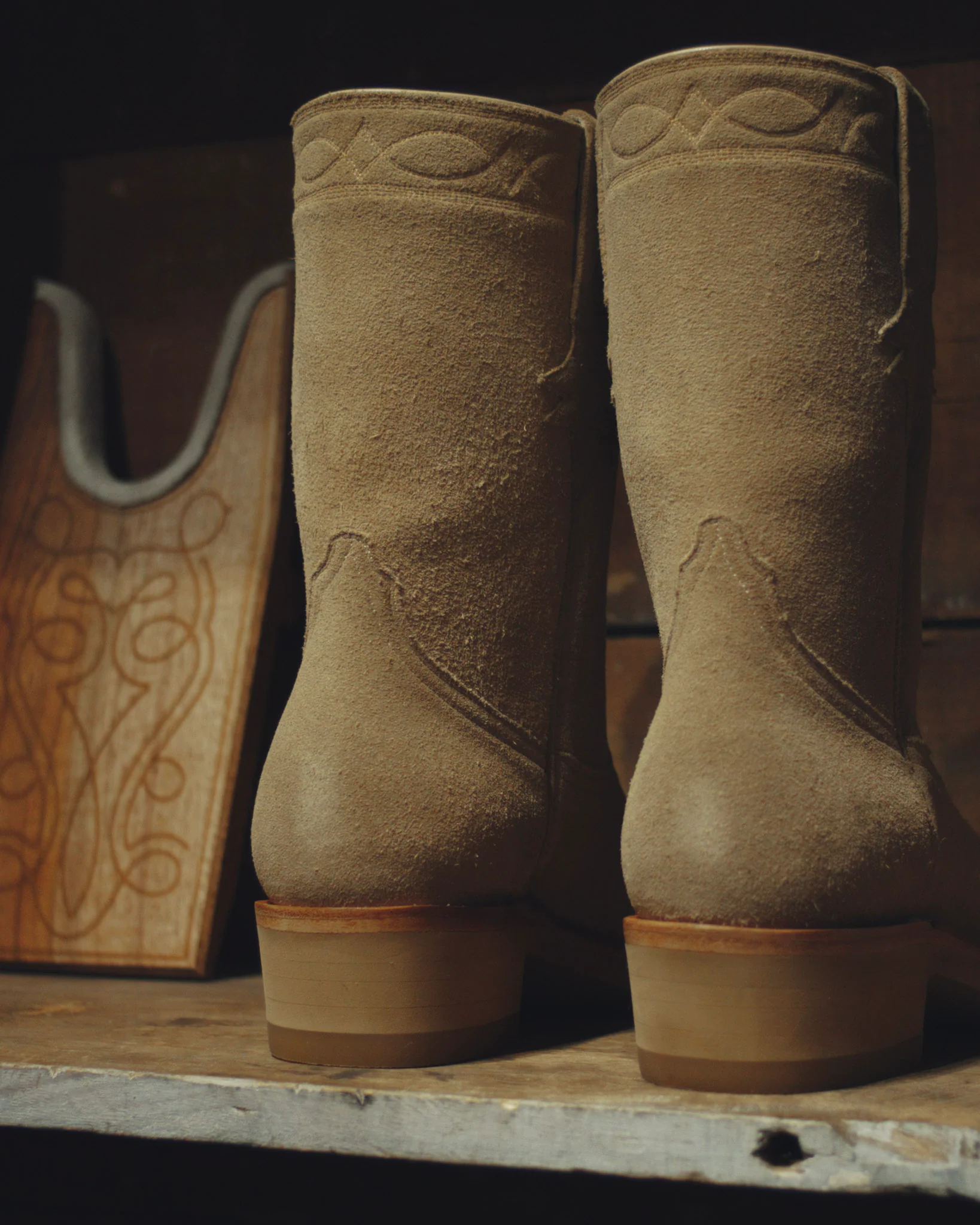 Sand Suede Roper Boots - Image 4