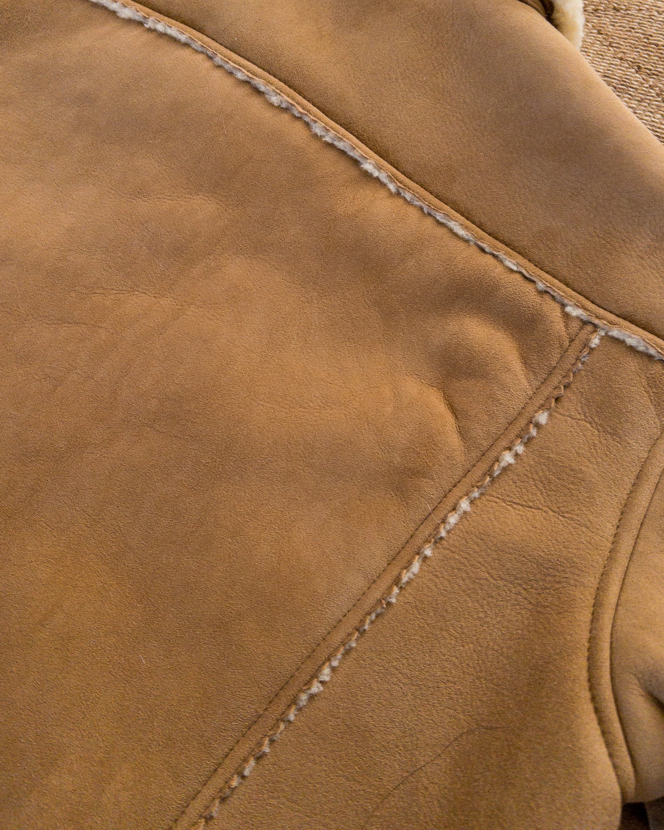 Suede Shearling Ranch Jacket - Oak - Image 5