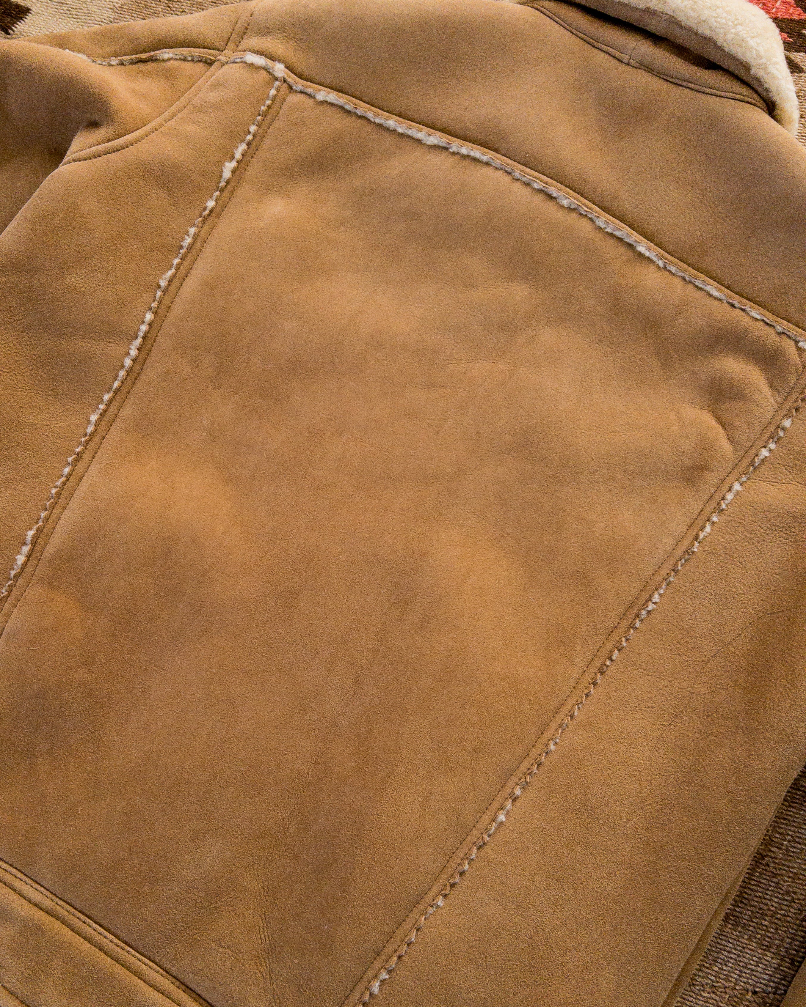 Suede Shearling Ranch Jacket - Oak - Image 6