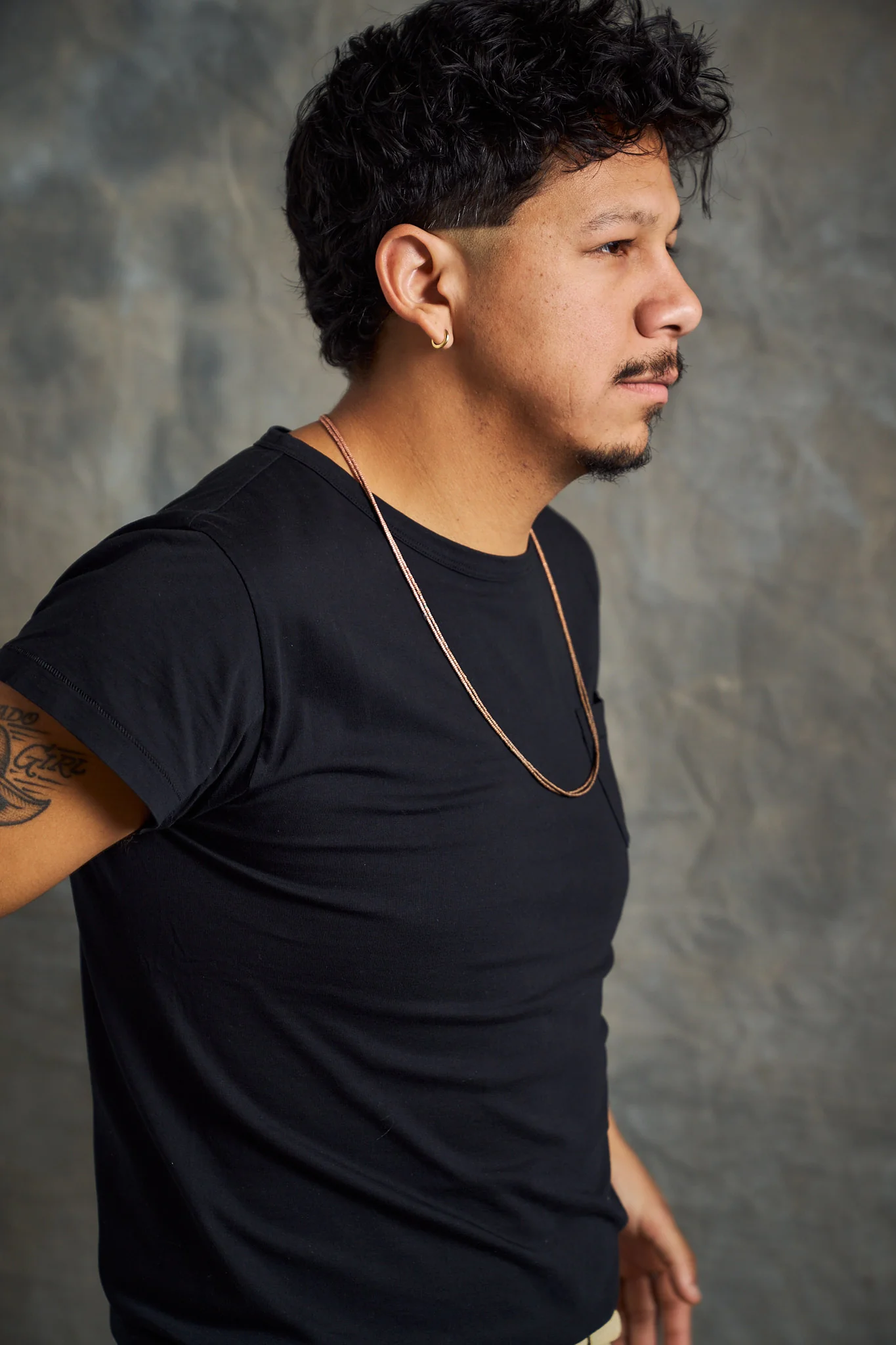 Tubular Pocket Tee Shirt - Deep Black - Image 3