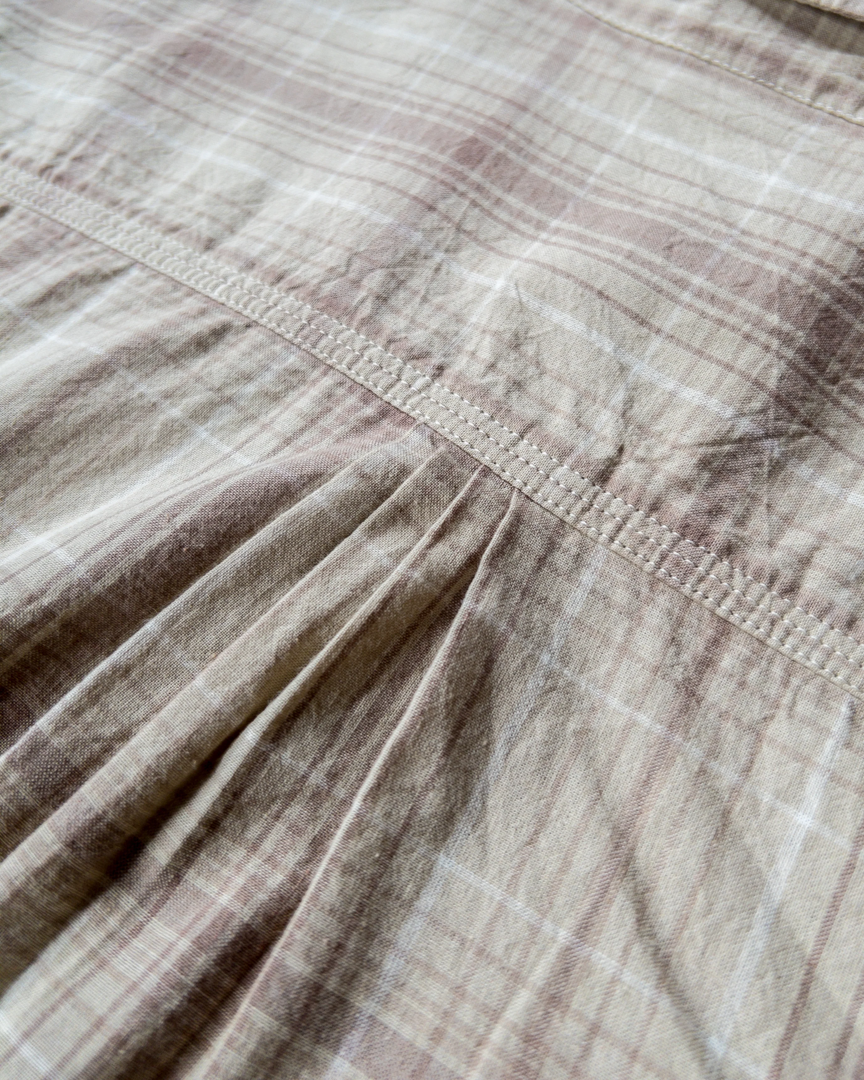 Washed Madras Workshirt - Earthtone Plaid - Image 3