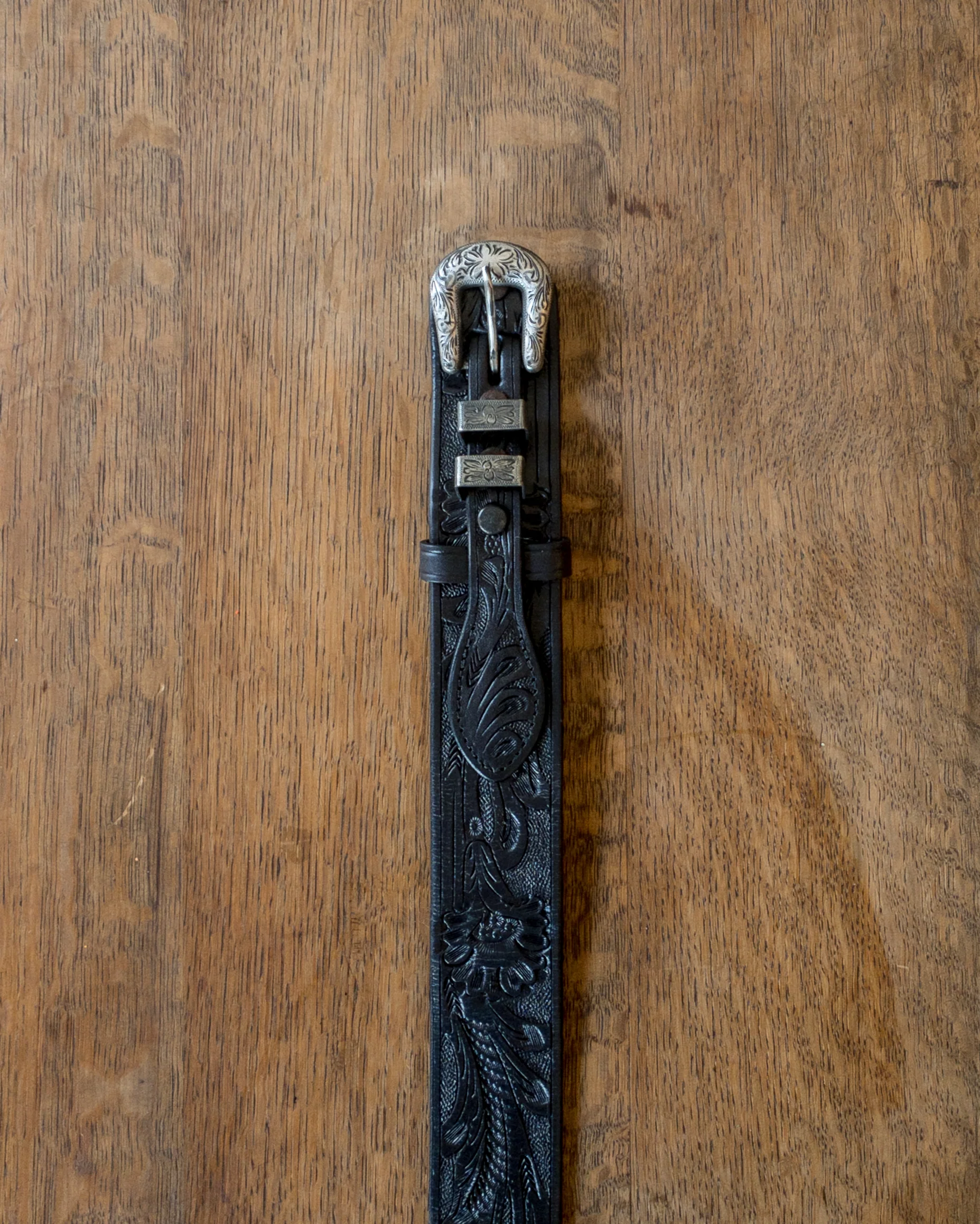 Western Tooled Ranger Belt - Image 4