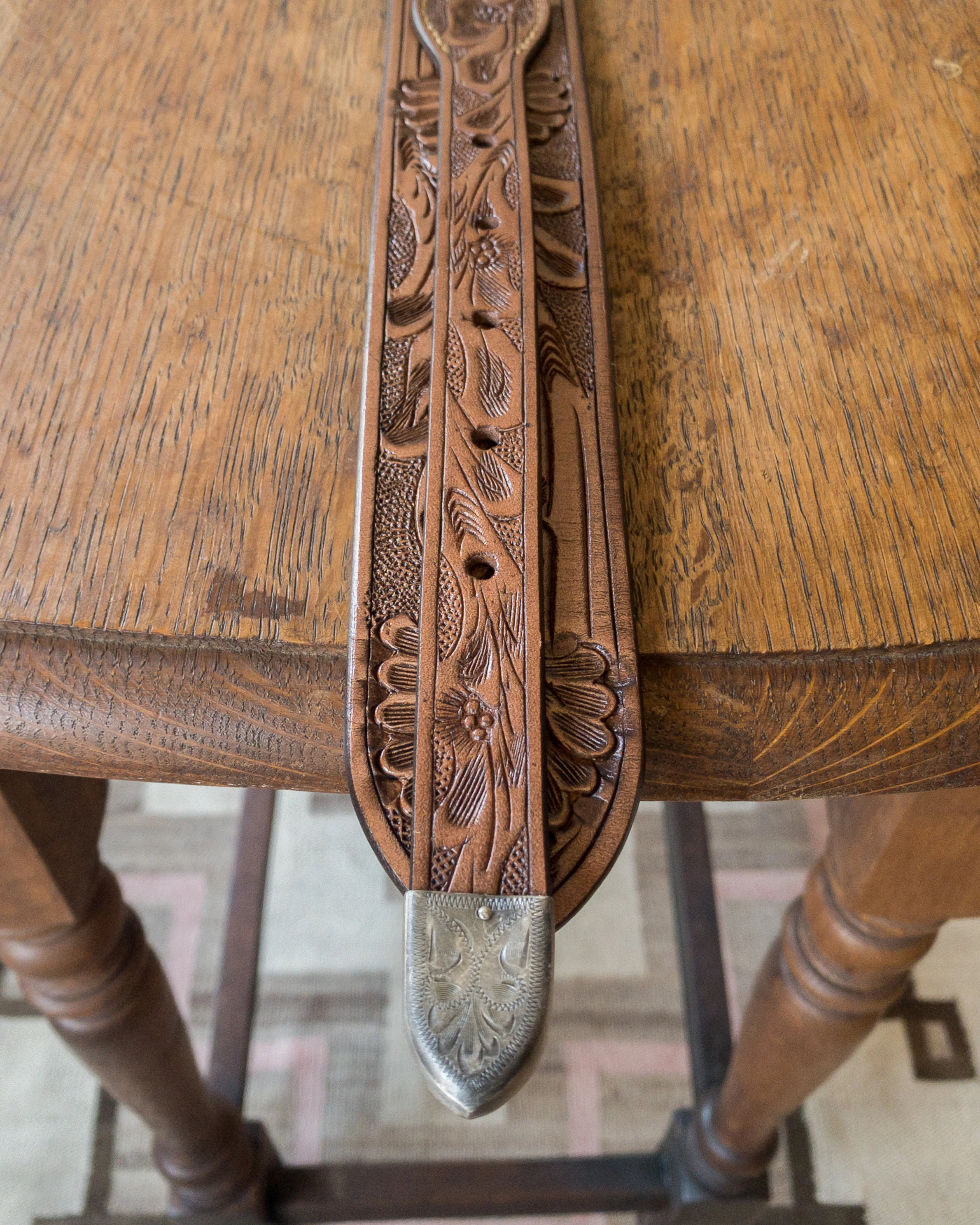 Western Tooled Ranger Belt - Image 5
