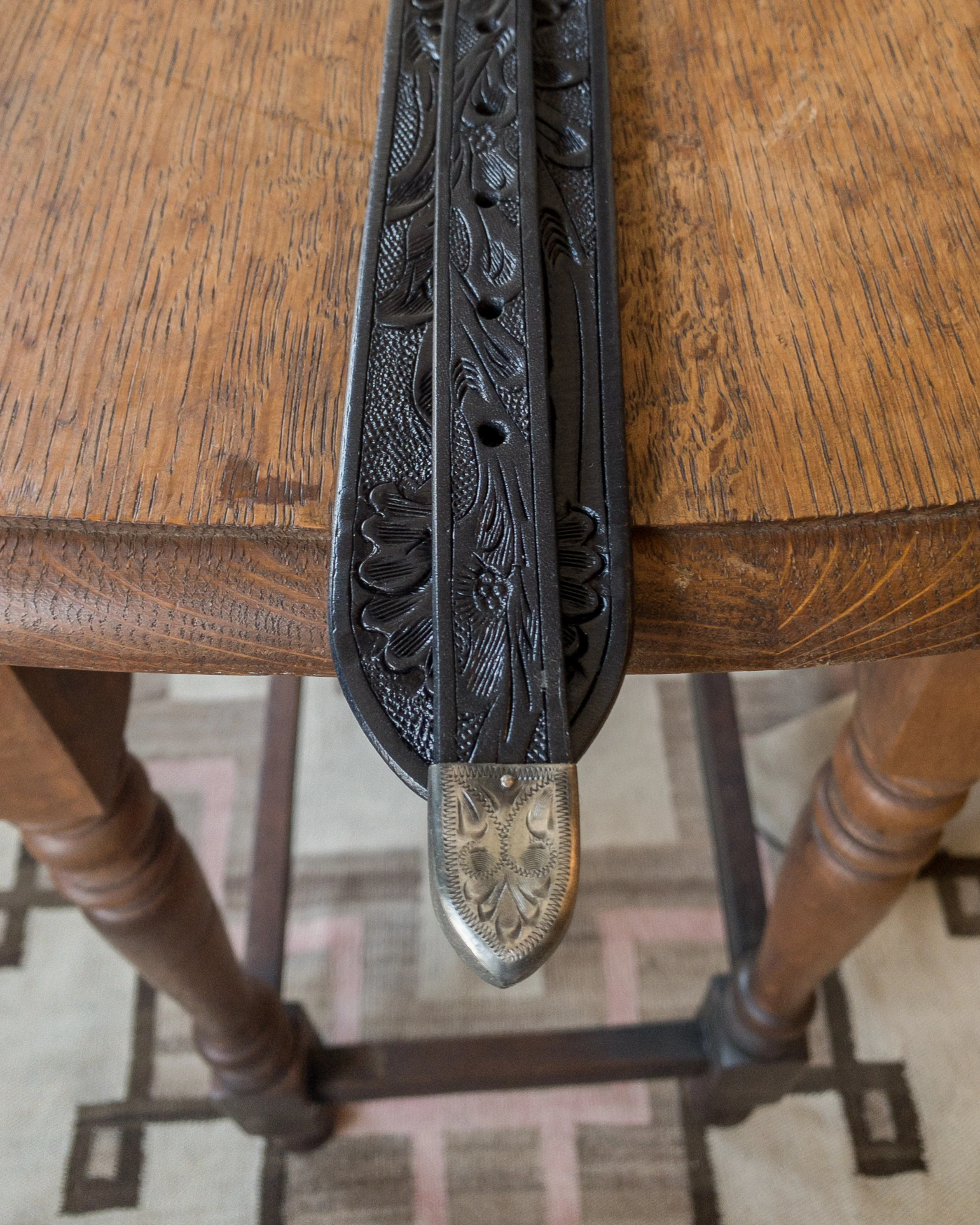 Western Tooled Ranger Belt - Image 7